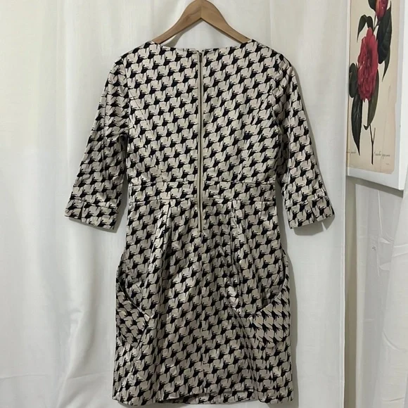 Diane Von Furstenburg 100% Cotton Dress with Pockets and Ballerina Design a181 - Picture 5 of 5
